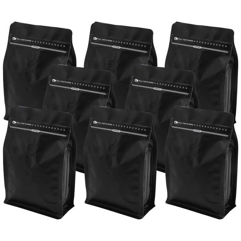 ZOOFOX 50 Pack Coffee Bags with Valve, 8 oz Matte