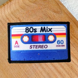 Klett Patches lustiger, '80s Mix' Aufnäher mit Stickerei, Taktisch Militär Patch, Aufnäher für Taktische Kleidung Rucksack Baseballkappe Uniform