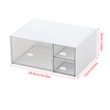 Large Desk Organizer Drawers Multipurpose Clear Stationery Cosmetic Storage Bins