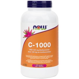 NOW C-1000 with Bioflavanoids (1000mg Vitamin C), 250 Capsules