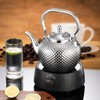 SANQIAHOME 2000ml Stainless Steel Teapot with Infuser for Induction/Gas Silver