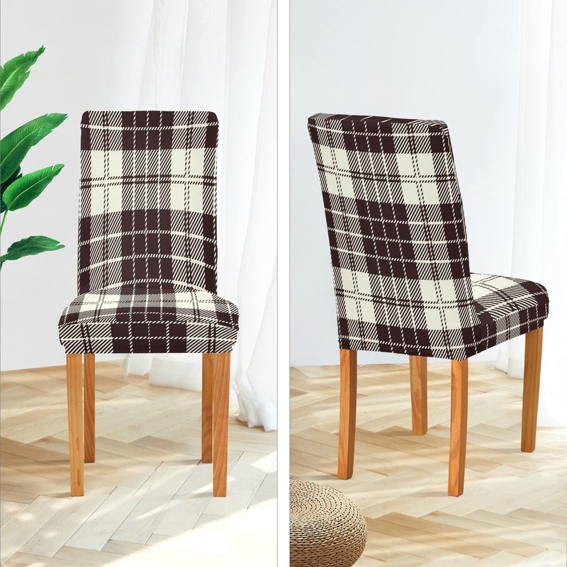 xigua Chair Covers 4 Pack,Dining Chair Slipcover Washable Removable for