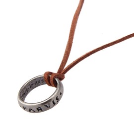 Lureme Vintage Engraved Ring Pendant Necklace for Fans Costume Jewelry(nl005624)