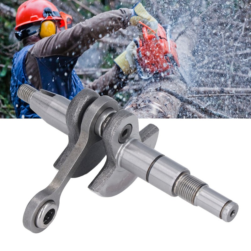 Electric Chainsaw Crankshaft Alloy Steel 8mm Pin Replacement Crankshaft Assembly