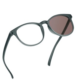 YEIN Blue Light Blocking Glasses, Spring Hinge Photochromic Brown Sunglasses, Anti Eyestrain, Computer Reading Glasses, Gaming Glasses, TV Glasses for Women Men, Anti Glare