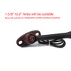 DREAMIZER Motorcycle Handlebar Mirrors with Turn Signals Indicator Light Rear