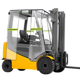 EBUY Forklift Cover Universal Fit for 8000 Lb, Forklift Cab Enclosure Cover Waterproof EVA Material, UV Resistance, All Weather Protection, and Durable
