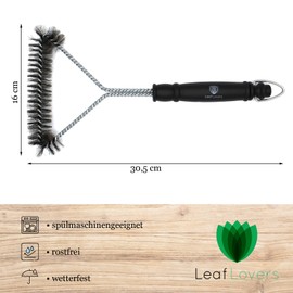 Grill Brush – The Perfect Grill Cleaning Brush with Ergonomic Handle – The Ideal Gas Grill Accessory