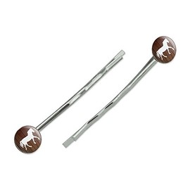 Horse Silhouette Cowboy Western Bobby Pins Barrettes Hair Styling Clips