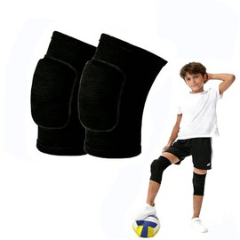 Kids Volleyball Knee Pads for Ages 7-12, Boys Girls Sports Breathable Anti-Slip Knee Guards, Thick Sponge & Lightweight Impact Protection for Skating,
