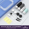 ME.FAN 18 Pack Travel Bottles for Toiletries, TSA Approved Silicone