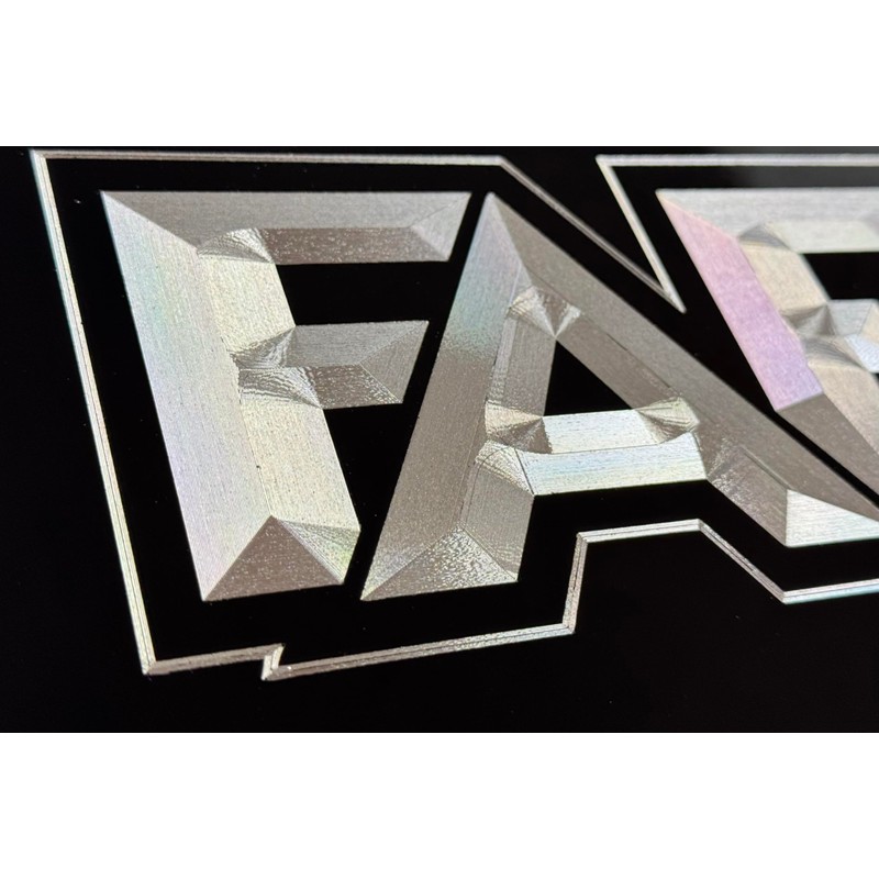 FAFO Scope Car Tag Diamond Etched Engraved Vanity Front Aluminum