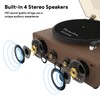 VATAVION Vinyl Record Player with Speakers, All-in-One High Fidelity Turntable