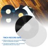 100PCS Vinyl Record Inner Sleeves, 7in Anti-Static LP Clear Vinyl