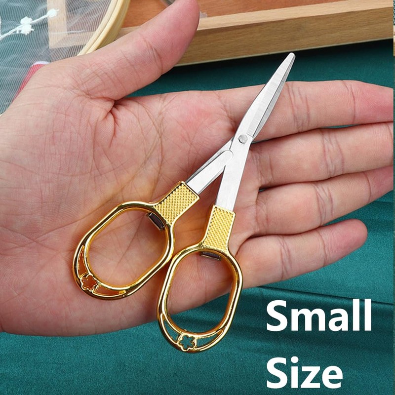 Mini Safety Scissors, Stainless Steel Glasses Shape, Mini Scissors, Foldable
