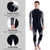 3mm Neoprene Wetsuit for Men Front Zip Full Body Diving