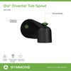 Symmons 352TS-MB Dia Diverter Tub Spout in Matte Black