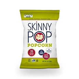 SKINNYPOP Original Popped Popcorn, Individual Bags, Gluten Free Popcorn, Non-GMO, No Artificial Ingredients, A Delicious Source of Fiber, 1 Ounce (Pack of 12)