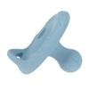 Nuby 2 Piece 100% Silicone Cherry/Natural Shape Pacifiers, 6-12 Months,