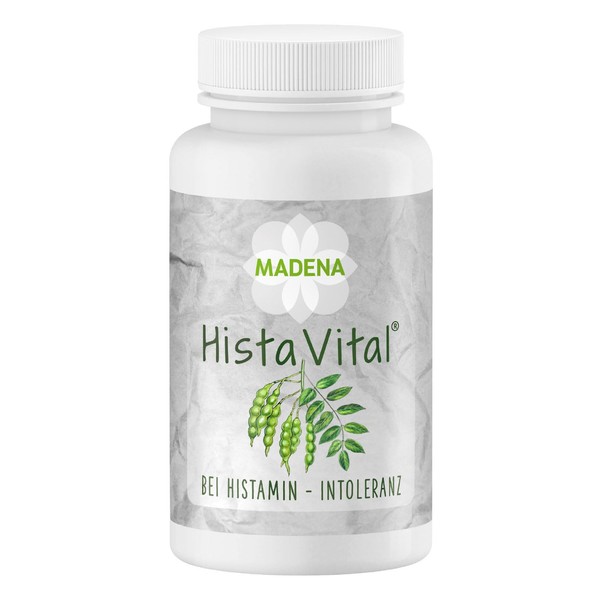 MADENA HistaVital, Nutrient Complex with Quercetin for Histamine Intolerance, Vitamin C (Buffered) & 10 Other Micronutrients, 100 Capsules
