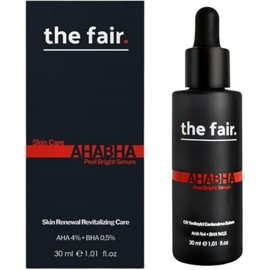 The Fair. Suero Peeling con AHA BHA, Suero Facial Iluminador que Iguala el Tono y Reduce Poros, Estimula la Producción de Colágeno. 30ML