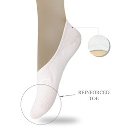 Eedor No Show Socks for Women - Non Slip & Low Cut Invisible Socks - Soft & Stretchable Cotton Blend - 3 Pack (Small)