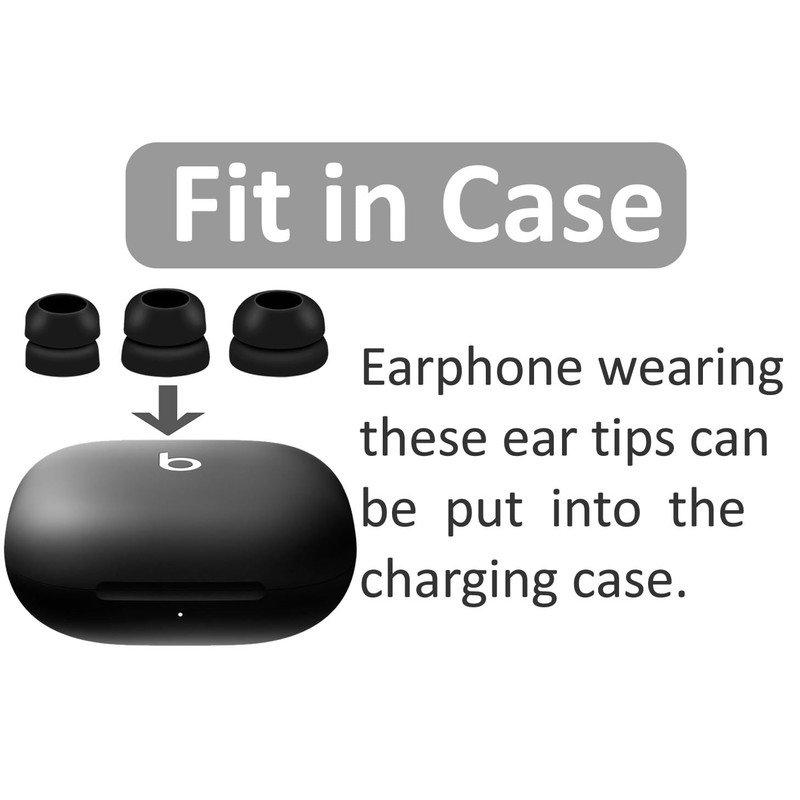 IiEXCEL Powerbeats Pro 2 Double Flange Ear Tips, 6 Pairs