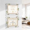 NIUBEE Diploma Frame 8.5x11 with Dried Flowers Acrylic Frame Display