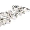 4Pcs Crystal Shoe Buckle 4.3in Long 1.3in Wide Sparkling Easy