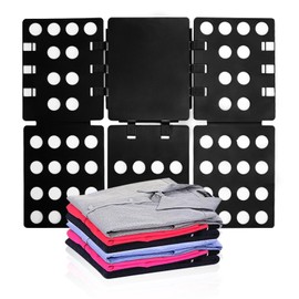 GYE T Shirt Folding Board T Shirt Clothes Folder Laundry Organizer Durable Tool Plastic Easy and Fast Folding Board for Kid Children and Adult to Fold Clothes (Black)