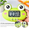 MAGICLULU 2pcs Cartoon Frog Electronic Timer Kitchen Countdown Clock Manager