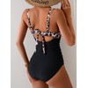 Eomenie One Piece Swimsuit for Women Tummy Control Bathing Suit