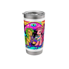 Unicorn Stoner Smoking Weed Bong with Mushroom Tumbler Stainless Steel Insulated Tumbler