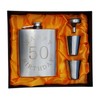 50th Birthday Flask Gift Set - 7 oz Flask Engraved