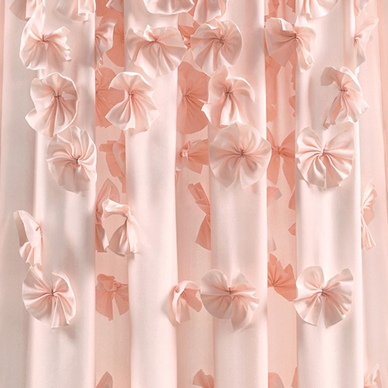 Lush Decor Riley Light Filtering Window Curtain Panel, Single 54"