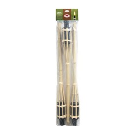 Esschert Design Garden Torch 6 x 62.5 cm Bamboo Natural Pack of 3