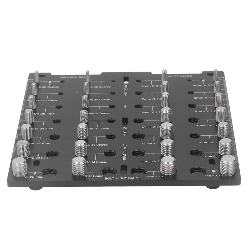 NUT Thread Checker Aluminum Alloy Screw IDENTIFIER 28 Holes Metric