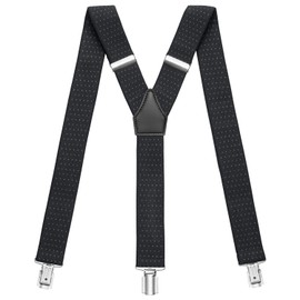 Sencillo Men's Braces with Strong Clips Y Shape -