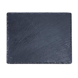 ACKEIVTO Large Slate Cheese Board 12" x 16" Cheese Platter Slate Board, Wine and Cheese Serving Board