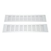 2 Pcs Air Vent Ventilation Grille Aluminium Alloy Rectangular Vent