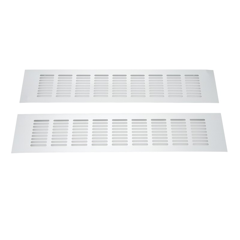 2 Pcs Air Vent Ventilation Grille Aluminium Alloy Rectangular Vent