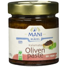 MANI Kalamata Olive Paste, Organic, Pack of 2 (2 x 180 g)