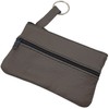myledershop Large Cowhide Leather Key Case with 3 Zip Compartments