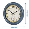 Horizent Outdoor Clocks Waterproof with Thermometer Combo Rustic Coastal Beach