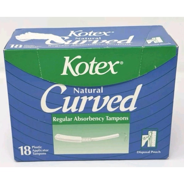 Kotex Vintage Kotex Natural Curved Tampons (U Security By Kotex)