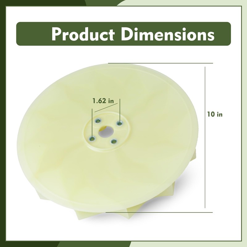 589266101 Impeller Fan Compatible with RedMax EBZ8500 EBZ7500 Backpack Blower,