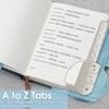WEMATE Password Book with Lock, Password Book with Alphabetic Tabs,