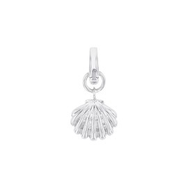 Amor Charm 925 Sterling Silver, Women's Charms, with Synthetic Cubic Zirconia, Silver, Gold, Comes in Jewellery Gift Box, Sterling Silver, No Gemstone