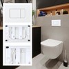 Dual Flush Actuator Plate for Wall Hung Toilet, Compatible with
