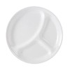 Corelle Livingware Divided Dinner Plate, 10-1/4-Inch, Winter Frost White -